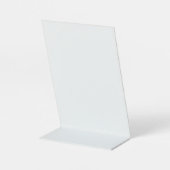 4" X 6" Plastic Pedestal Stand Sign 台座サイン (裏面)