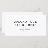 4" x 8インチフラットカード – 横 (正面/裏面)