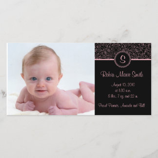 4 x 8ピンクエレガント 案内状