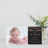 4 x 8ピンクエレガント 案内状 (スタンド正面)