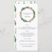 4 x 9インチのクリスマス饗宴ディナーメニュー2021 メニュー (正面/裏面)