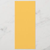 4" x 9" Daffodil黄色のメ結婚ニュー メニュー (裏面)