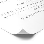 4" x 9" Harbor Blue  Menu ポスター (角)