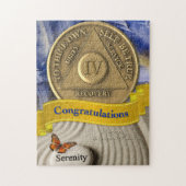 4 Year Sober Recovery Congratulations Serenity ジグソーパズル (縦)
