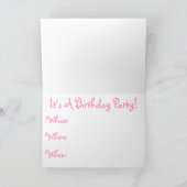 4 yr old Birthday Invitation 招待状 (内部)