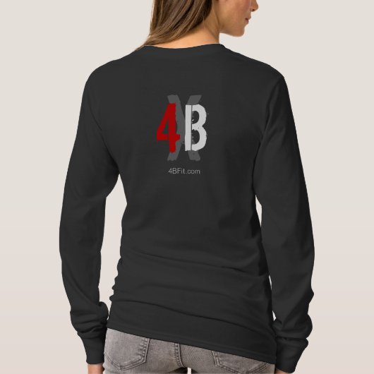 4BXフード付きスウェットシャツ Tシャツ (裏面)