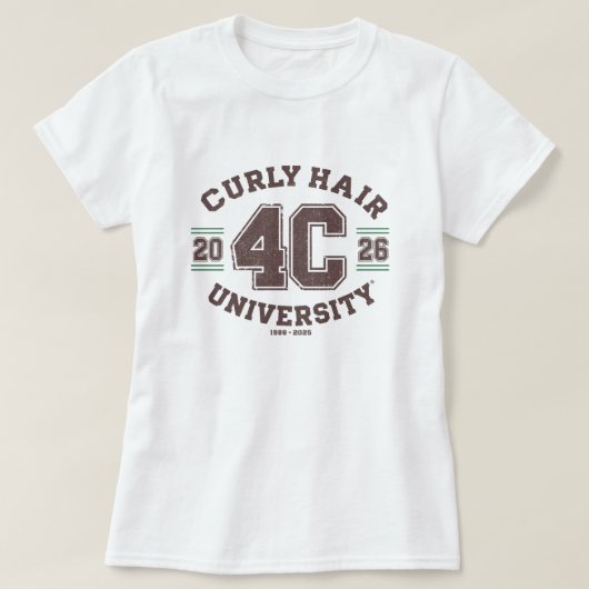 4C Curly Hair Texture Appreciation Custom T-shirt Tシャツ (デザイン正面)