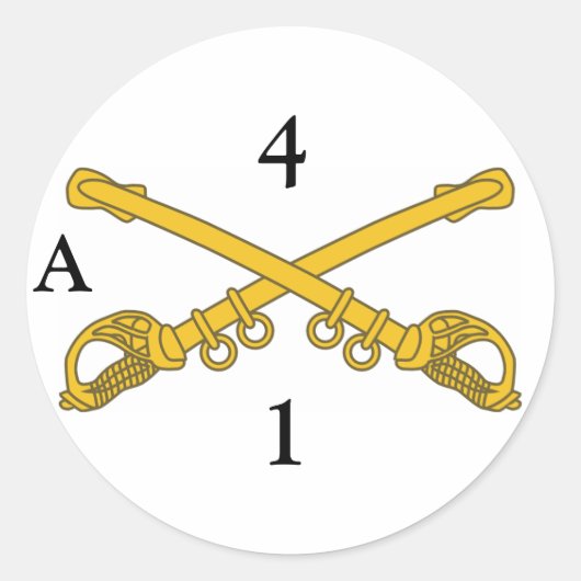4cav insignia, 4, 1, Aのシール ラウンドシール (正面)