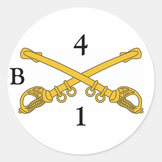 4cav insignia, 4, 1, Bのシール ラウンドシール (正面)