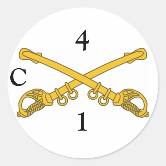 4cav insignia, 4, 1, Cのシール ラウンドシール (正面)