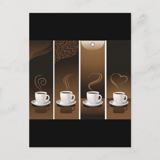 4CupsCoffee ポストカード (正面)