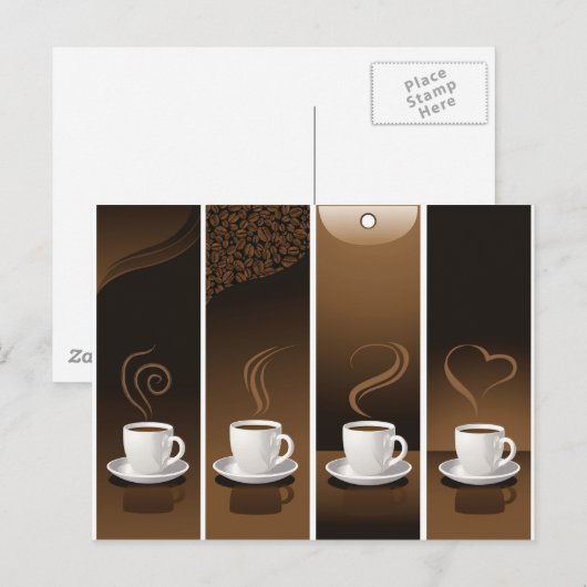 4CupsCoffee ポストカード (正面/裏面)
