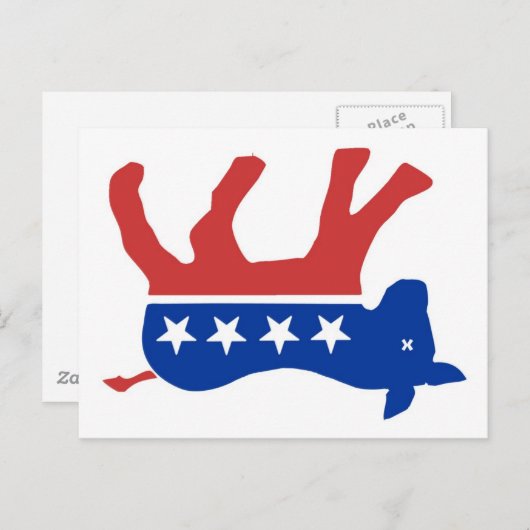 4D - RIGHTIQによる民主的死亡者のデザイン ポストカード (正面/裏面)