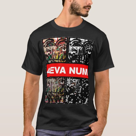 4EVA NUMアイコン顔 Tシャツ (正面)