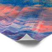 4K油彩画。カラフルクリエイティブ抽象化。 ab ポスター (角)