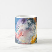 4K油絵。カラフルクリエイティブ抽象化アブ コーヒーマグカップ (中央)