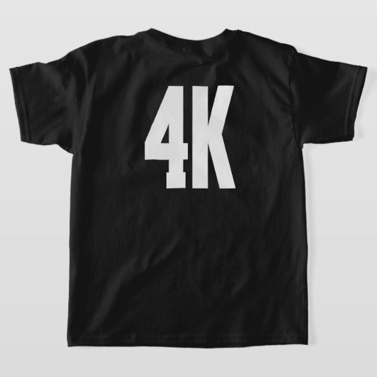 4K Tシャツ (レイダウン裏面)