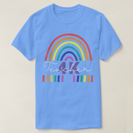 4K Teacher 4-Year-old Kindergarten End of Year Tea Tシャツ (デザイン正面)