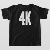 4K TEE Tシャツ (レイダウン裏面)