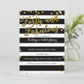 4oアンドファビュラスアダルト誕生日招待状 招待状 (スタンド正面)