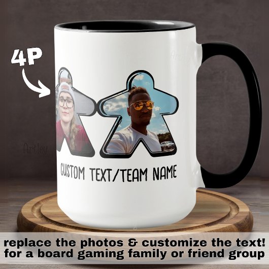 4Pフォトカスタムメープルボードゲームグループ マグカップ