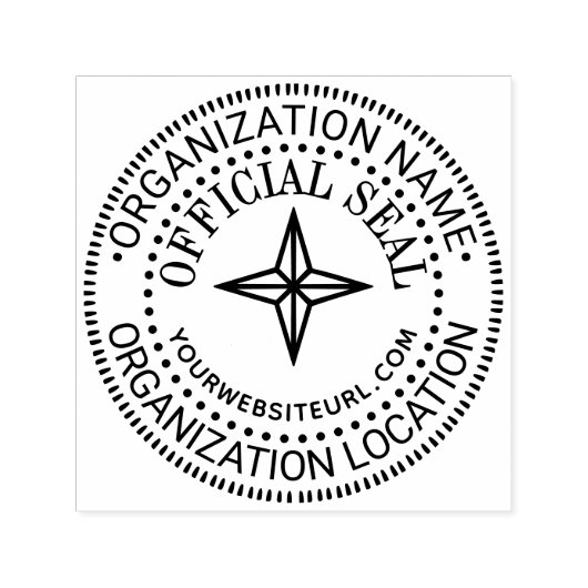 4P2スター一般カスタム型公式シール名場所URL セルフインキングスタンプ (デザイン)