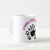 4PAWS_logo1 コーヒーマグカップ (正面左)