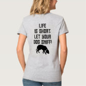 4PawsAdrift Life is short.Let your dog snif.VNeck Tシャツ (裏面)