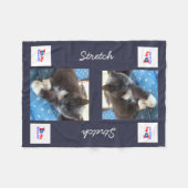 4PetRescue フリースブランケット (正面(横))