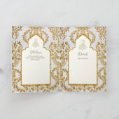 4PGニカワリマ招待状金ゴールドイスラーム華美 カード (内部)