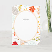 4pg BODAスペインの招待状ウッドランド動物秋 カード (裏面)