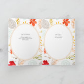 4pg BODAスペインの招待状ウッドランド動物秋 カード (内部)