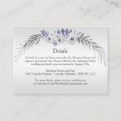 #4Purpleシルバーグレーフローラ詳細エンクロージャカード エンクロージャーカード (正面)