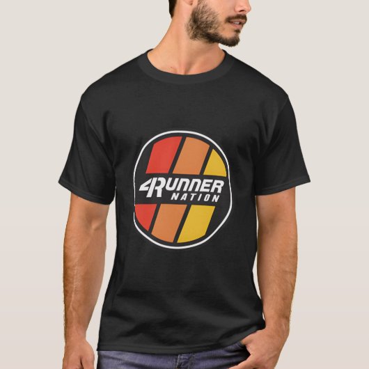 4Runner Nation Trd ストライプ バッジ Tシャツ (正面)