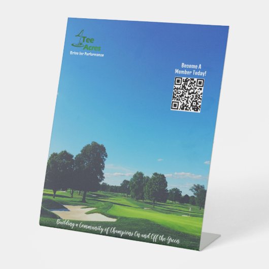 4Tエーカーのテーブルスタンド 台座サイン (正面)