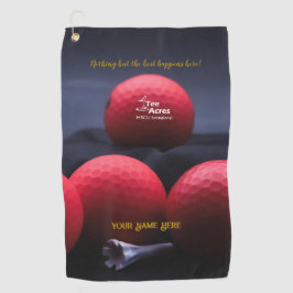 4Tエーカーレッドゴルフタパーソナライズされたオル ゴルフタオル