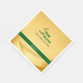 4Tエーカー金ゴールド紙ナプキン スタンダードランチョンナプキン (角)