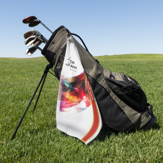 4Tエーカ数々のーカラーゴパーソナライズされたフタオル ゴルフタオル (グリーン)