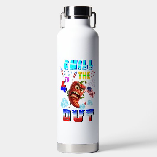 4thをのんびり過ごそう ウォーターボトル (正面)