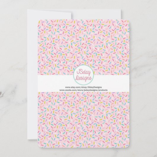 4thバースデーガールズアイスクリームパーティの招待状 招待状 (裏面)