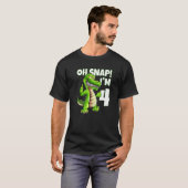4thバースデークロコディレスアリゲーターフォー誕生日 tシャツ (正面フル)