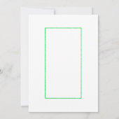 4thバースデーグリーンと金ゴールドスポットと星パーティー 招待状 (裏面)