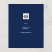 4thバースデーフォトコラージュ招待状ボーイガールミックスミックス (裏面)