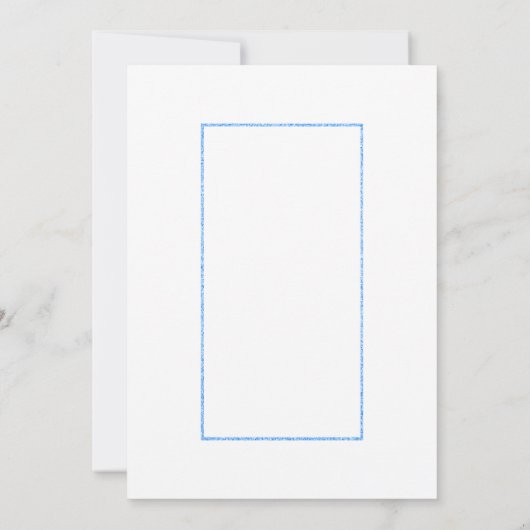 4thバースデーブルーと金ゴールドグリッターパーティー 招待状 (裏面)