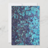 4thバースデーブルージェムストーン瑪瑙カスタム時代 招待状 (裏面)