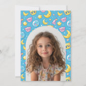 4th誕生日おとぎ話かわいいイラストレーションパーティー 招待状 (裏面)