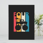 4th誕生日ギフト4ヴィンテージモンスタートラック カード (スタンド正面)