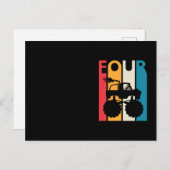 4th誕生日ギフト4ヴィンテージモンスタートラック ポストカード (正面/裏面)