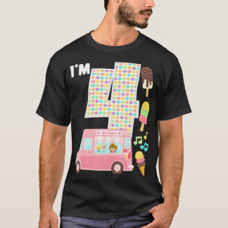 4th誕生日クルーのアイスクリームトラックIm 4 Bday Ice Cr Tシャツ