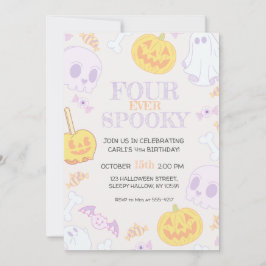 4th誕生日ハローウィンパーティ招待状 招待状